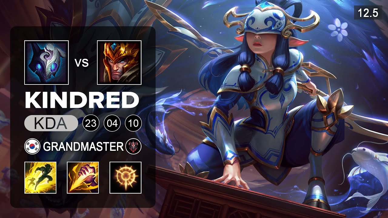Kindred Jungle vs Jarvan IV - KR Grandmaster - Season 12 Patch 12.5