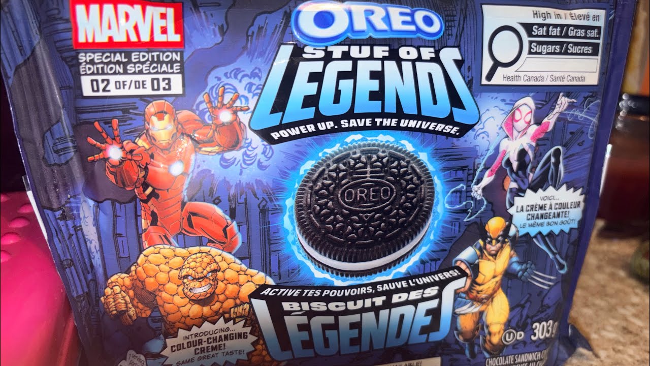 NEW MARVEL comics LEGENDS Oreos with Color Changing Creme 
