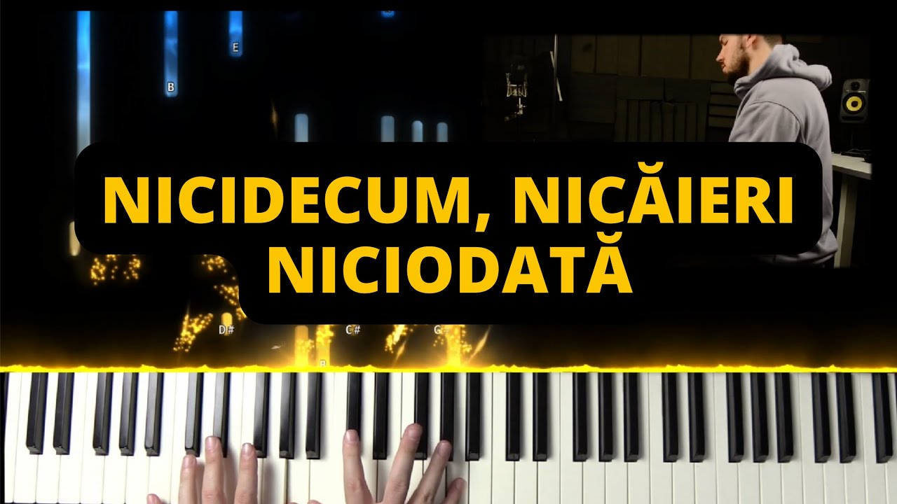 Nicidecum, nicăieri, niciodată - Instrumental Pian - Negativ Pian - Tutorial