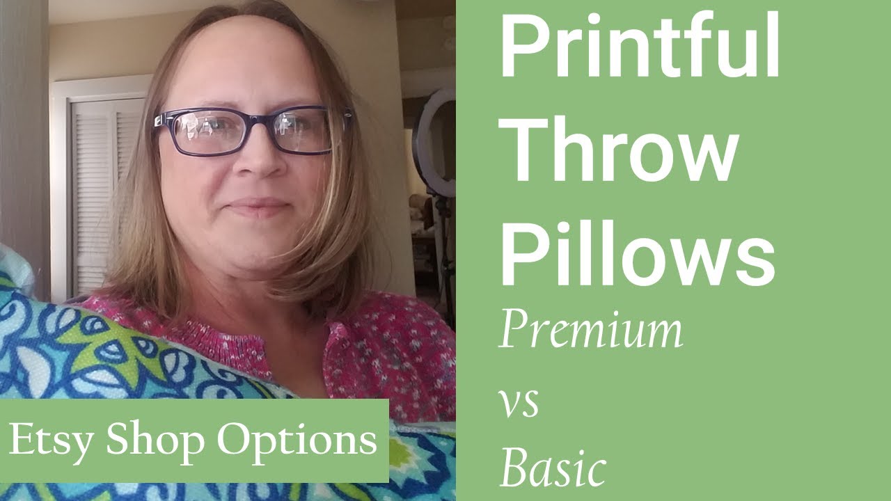 Comparing Printful's Premium and Basic Throw Pillows | Print on Demand POD | Etsy