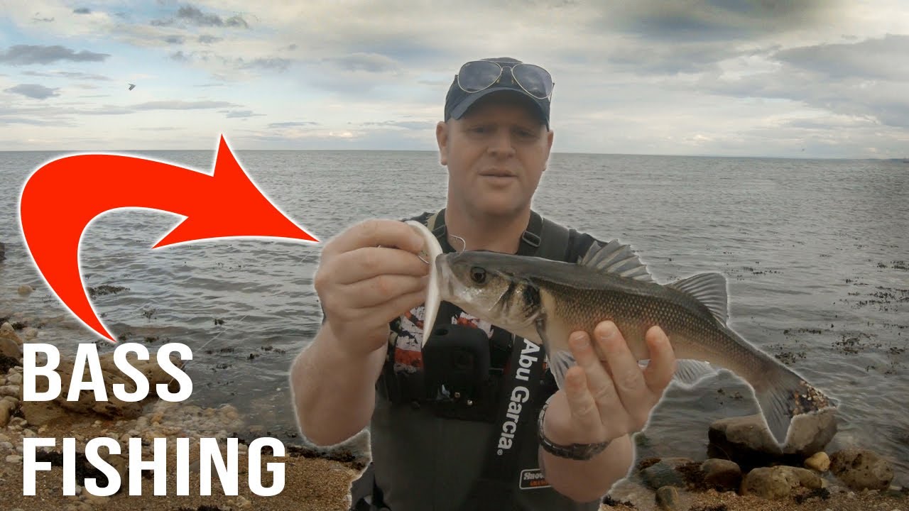 Shore fishing for Bass with lures and bait