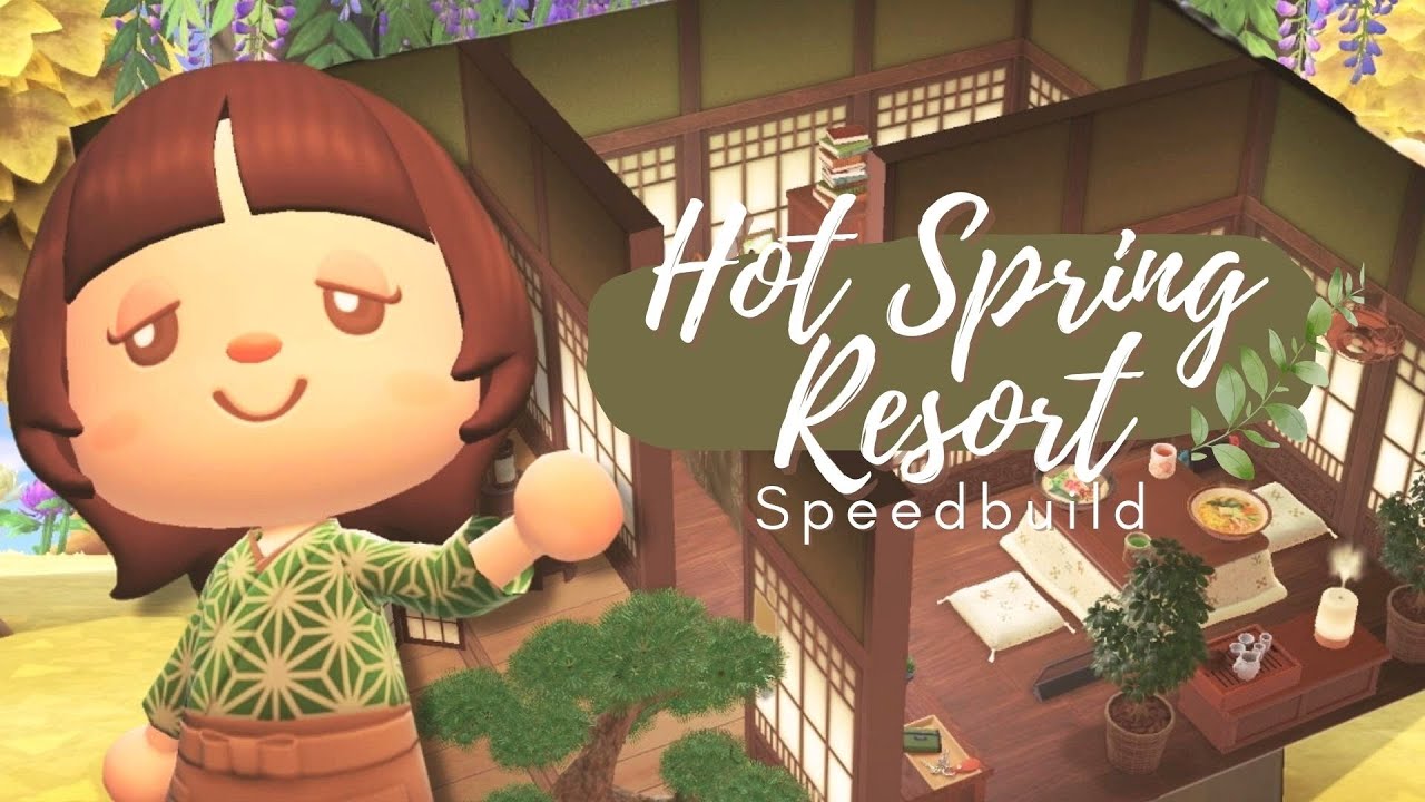 Relaxing Hot Spring Resort - Mallary's Vacation Home Speedbuild (ACNH Happy Home Paradise DLC)