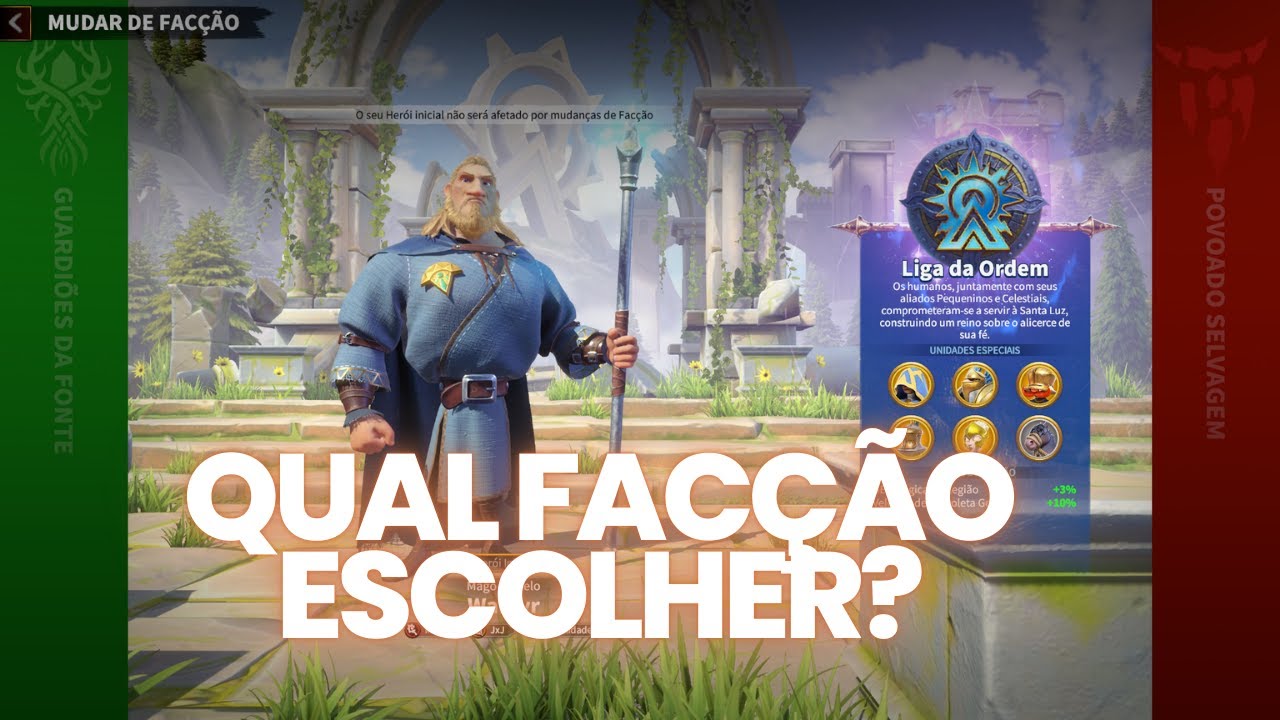COMEÇANDO UMA CONTA NOVA | QUAL A MELHOR FACÇÃO PARA ESCOLHER NO CALL OF DRAGONS?