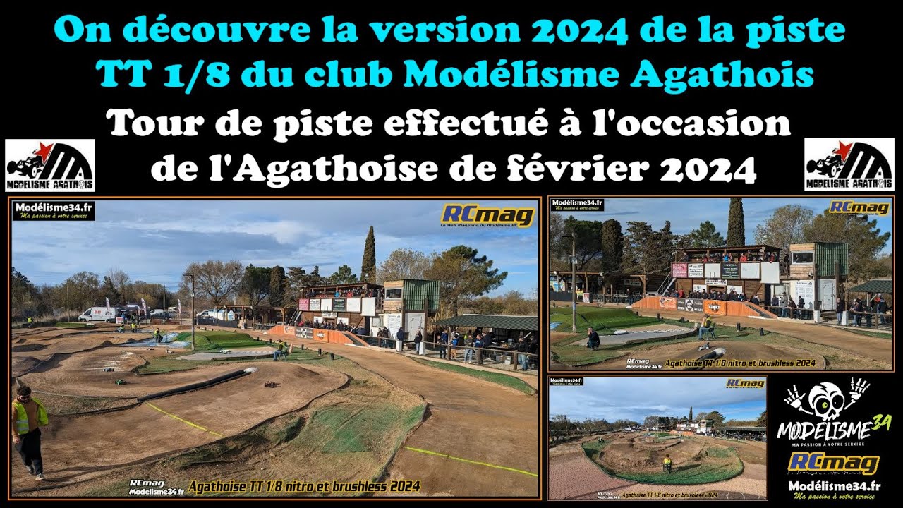 On découvre le nouveau tracé de la piste TT 1/8 du club Modélisme Agathois -  Agathoise février 2024