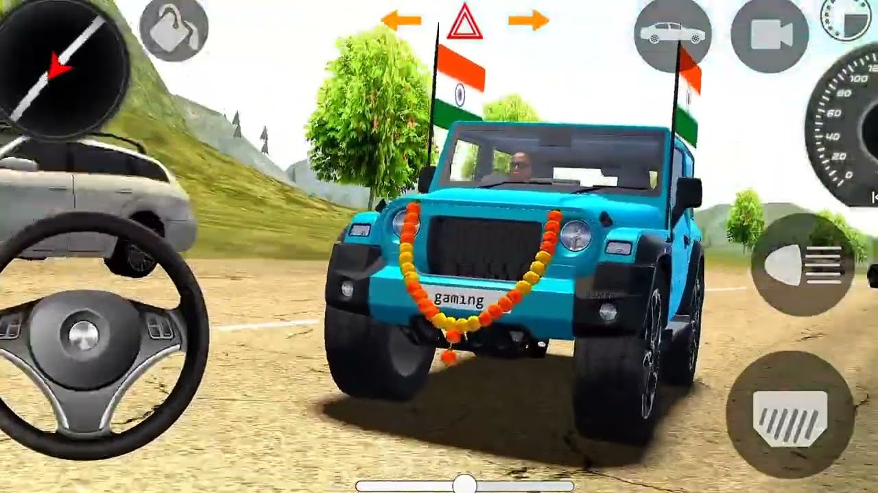 Dollar (Song) Modified 💥 🤗| Mahindra Red Thar || 🔥Indian Car Simulator 3D ||💀 Car Game 3D