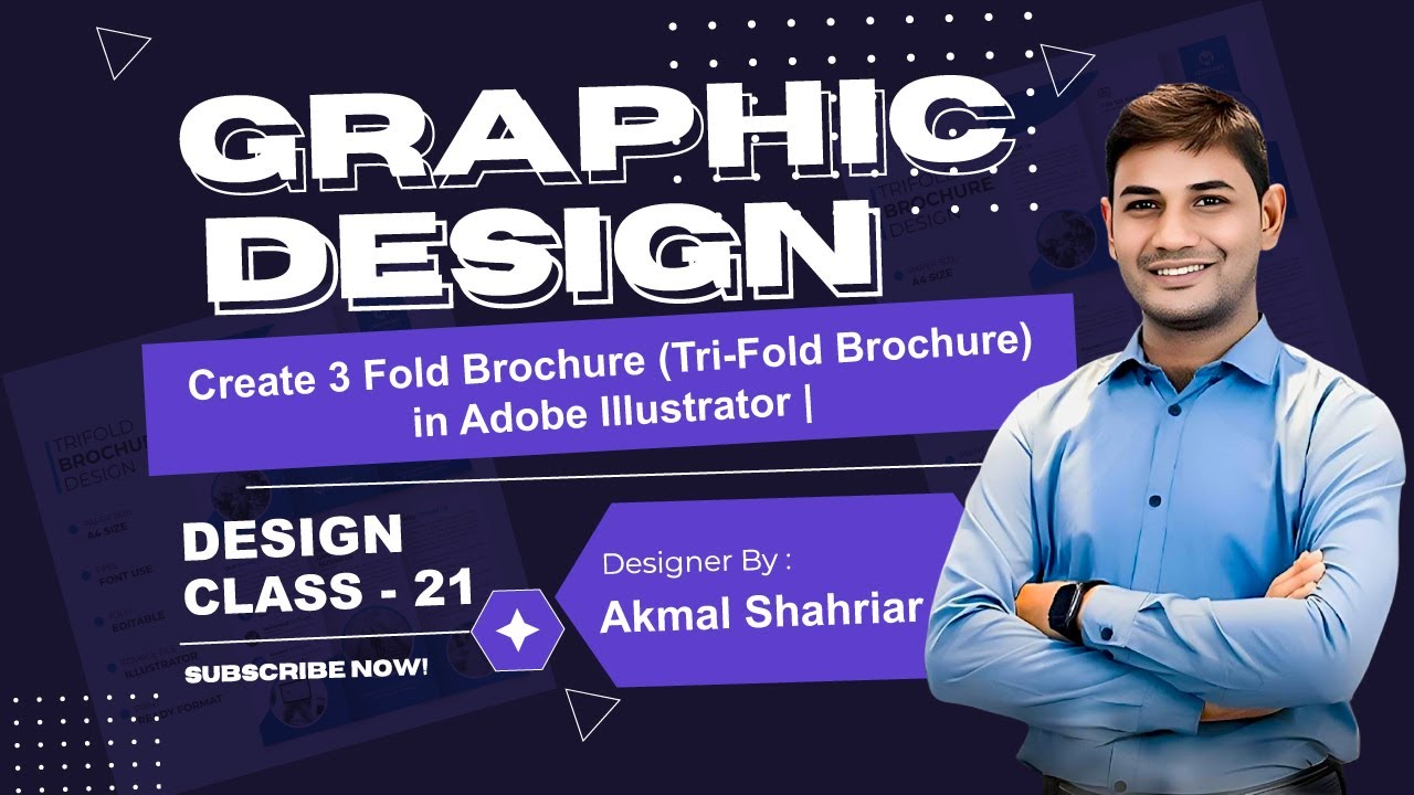 Create 3 Fold Brochure (Tri-Fold Brochure) in Adobe Illustrator