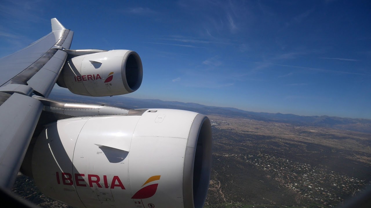 Iberia A340-600 Takeoff from Madrid Barajas - IB6659 - Last built A340