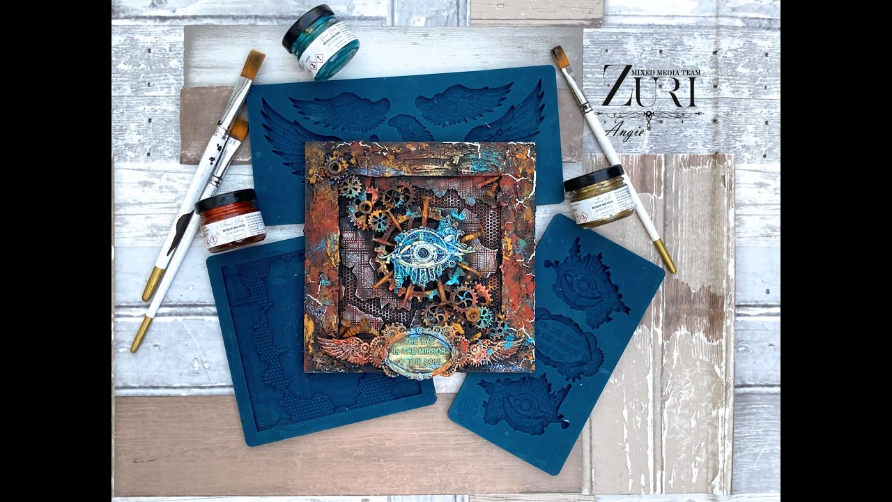 Cuadro decorado estilo steampunk