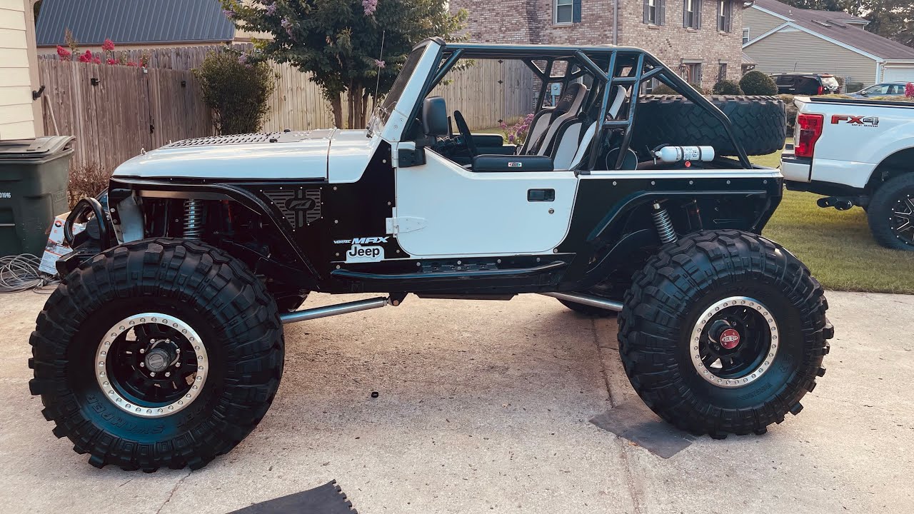LS Jeep TJ on 43s walk around