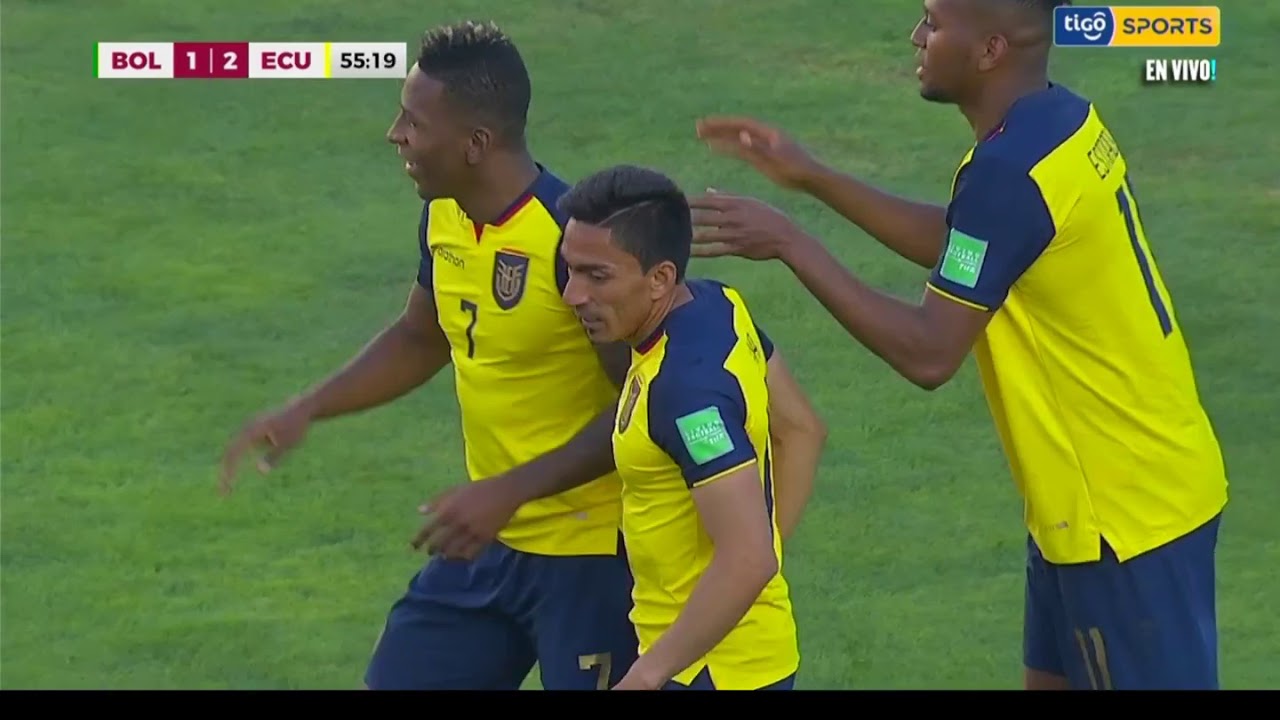 Gol de Angel Mena a Bolivia (12/11/2020) Eliminatorias a Catar 2022 Bolivia vs Ecuador