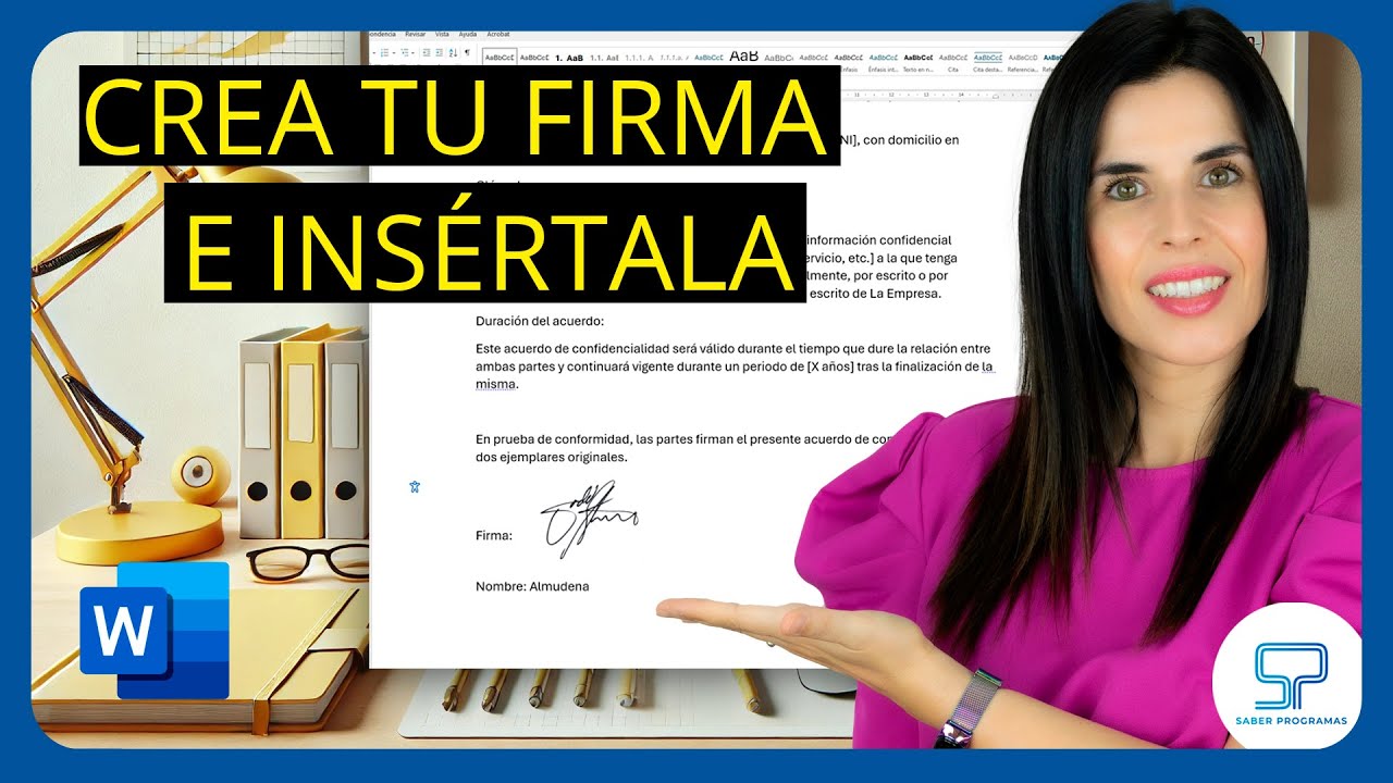 FIRMA DIGITAL en Word  ✅ C&oacute;mo FIRMAR en Word