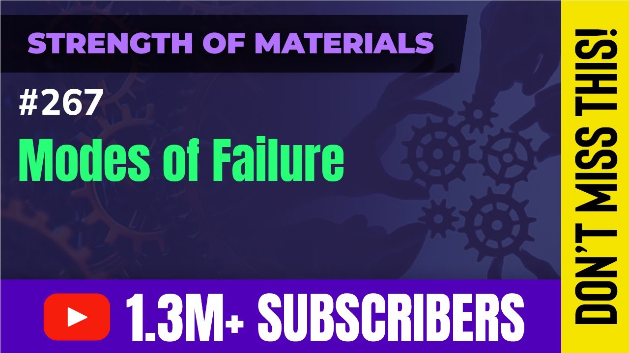 Modes of Failure - Theories of Elastic Failure - Strength of Materials