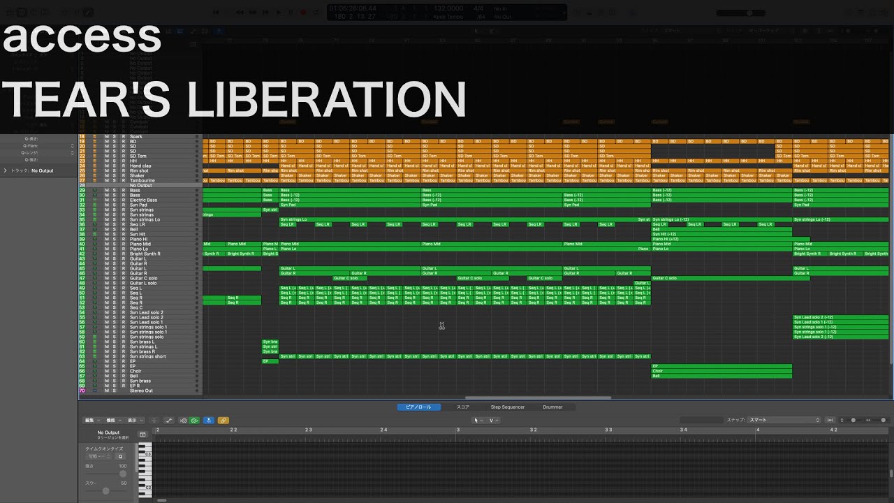 [耳コピ] access TEAR'S LIBERATION [DTM/MIDI] 浅倉大介