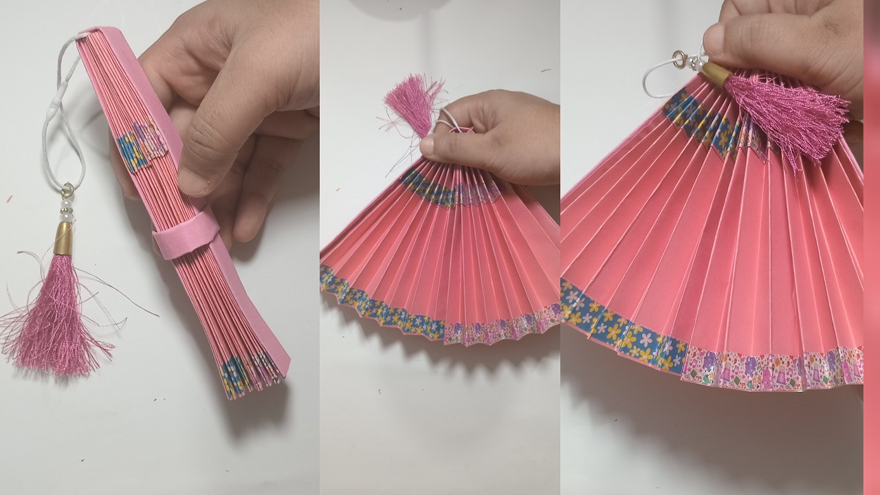 Back to School Craft: Simple and Elegant Paper Fans#papercraft #paperfan