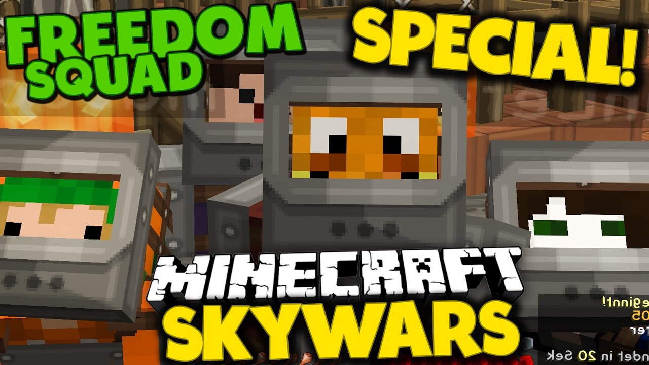 FREEDOM SQUAD SKYWARS SPECIAL! ✪ Minecraft SKYWARS