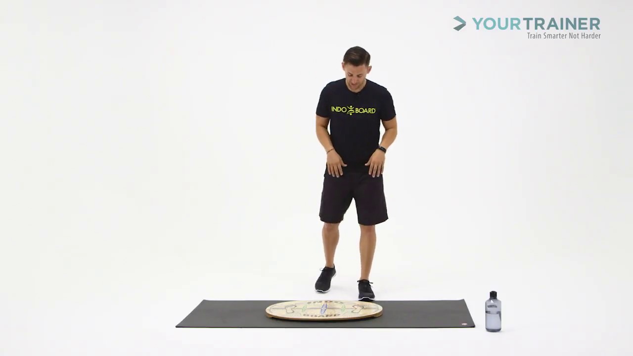 INDO BOARD | Chris Demonstrates How To Do Lateral Lunges - Beginner Level Balance Board