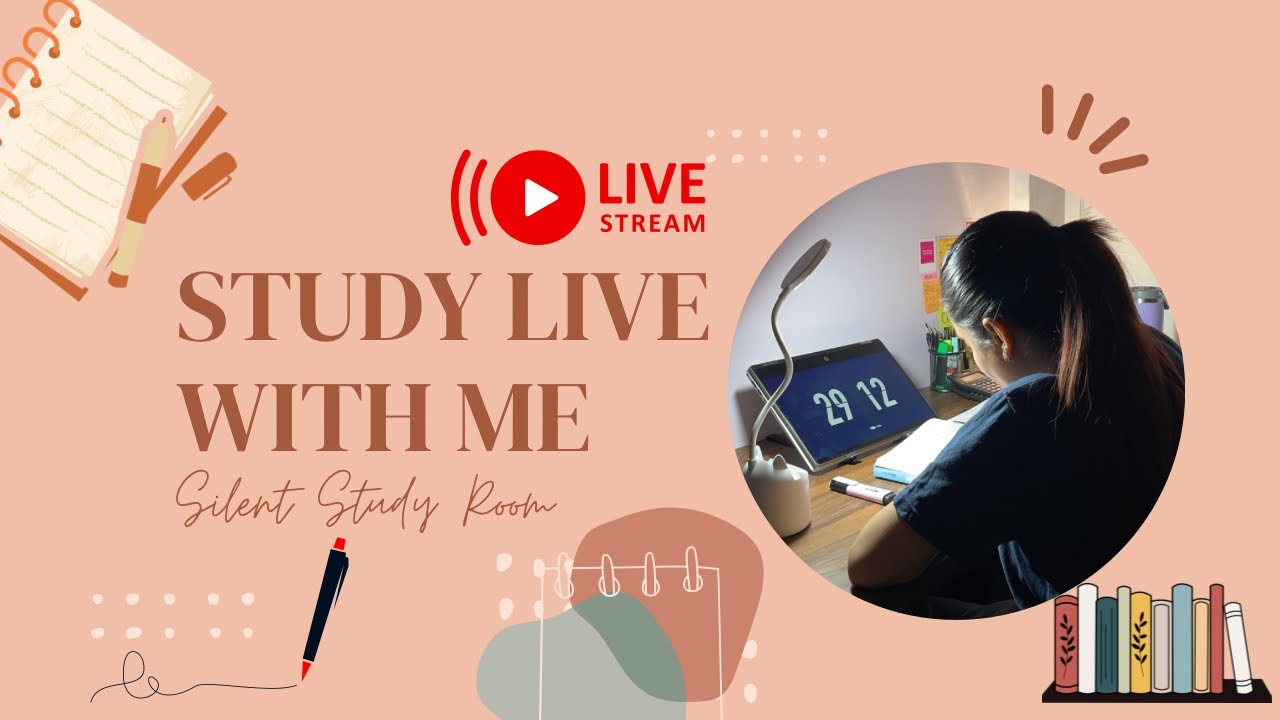 🔴 Study With Me LIVE | Silent Study Room | Focus With Me