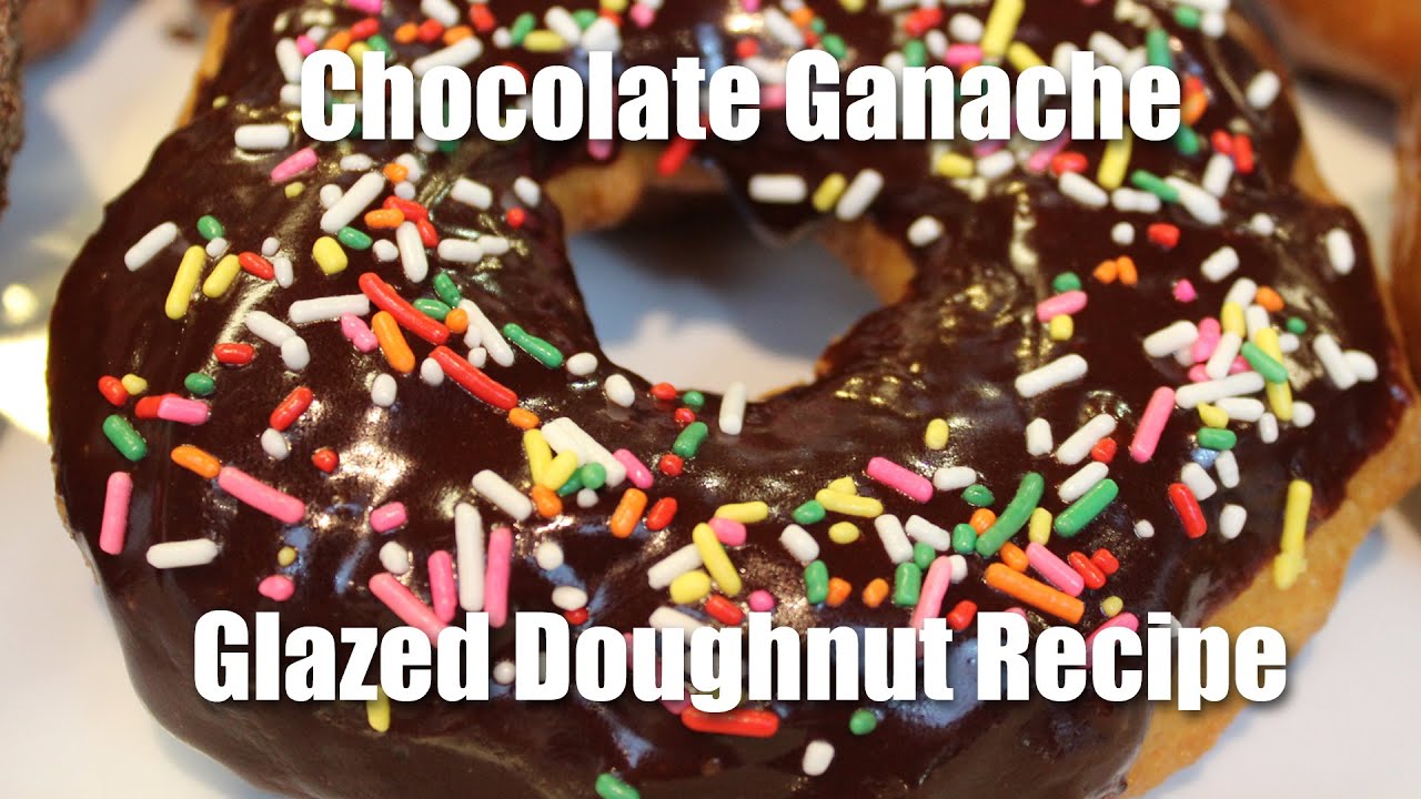 Chocolate Ganache Doughnuts with Sprinkles