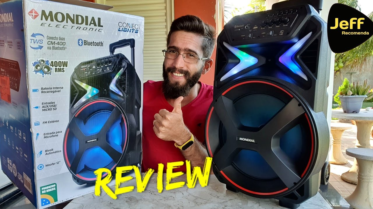 Caixa de som Amplificada MONDIAL 400W CM-400 uma Cópia da Amvox ACA 400? (Análise Completa)