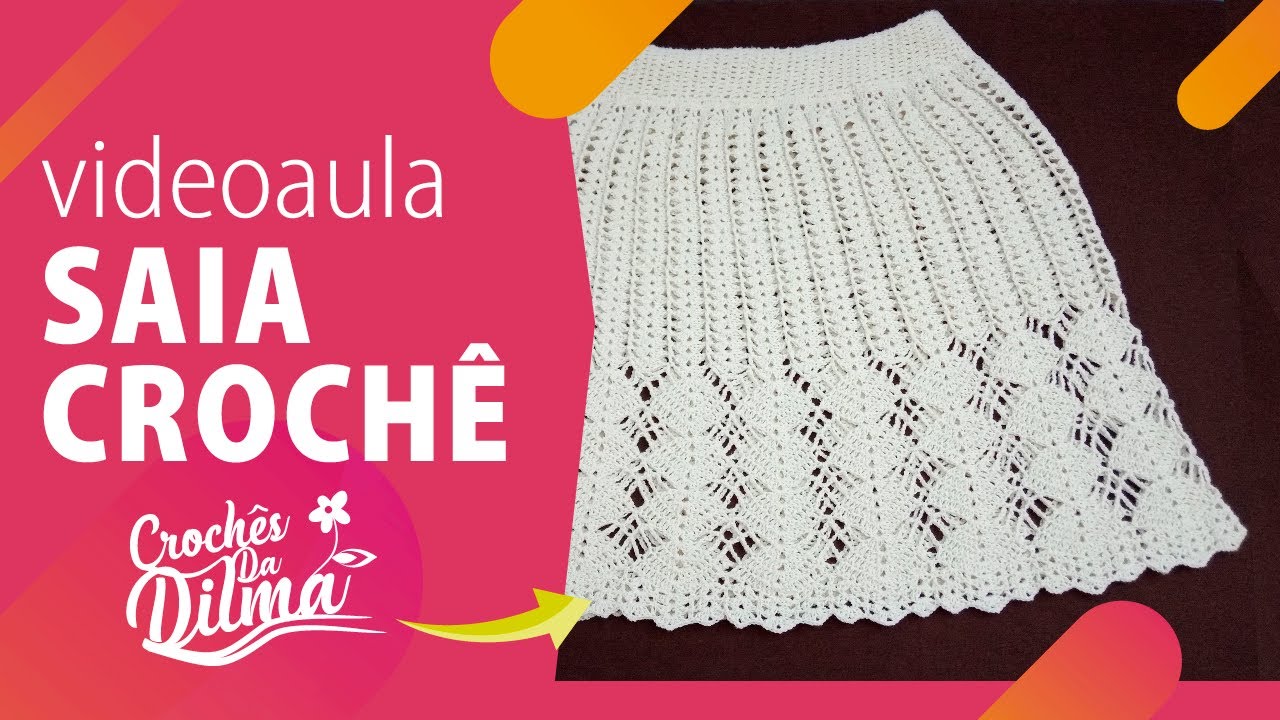 [APRENDA] Saia em crochê cor natural