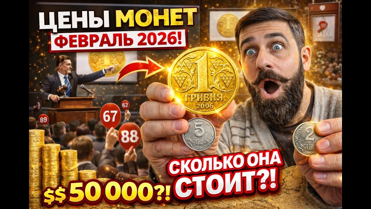 Сколько стоят Украинские монеты в 2026? Реальные цены с сайтов продаж