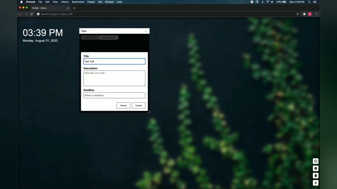 Protab - How to use Todos add deadlines and get deadline alert and notification.