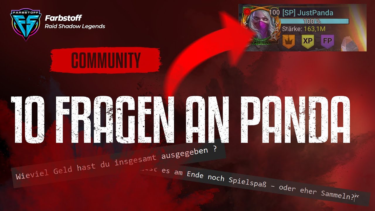 Gr&ouml;&szlig;ter Account - 10 Fragen an Panda | Raid: Shadow Legends