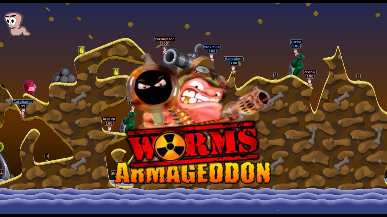 Worms Armageddon Wormnet PVP 2023.12.16 [Intermediate] [@odmynt vs @Ypslon]