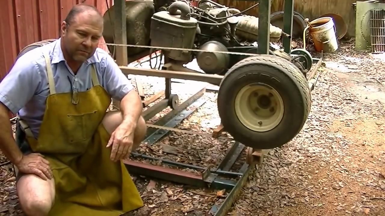 How to make a sawmill blade sharpener useing a side grinder. Works great