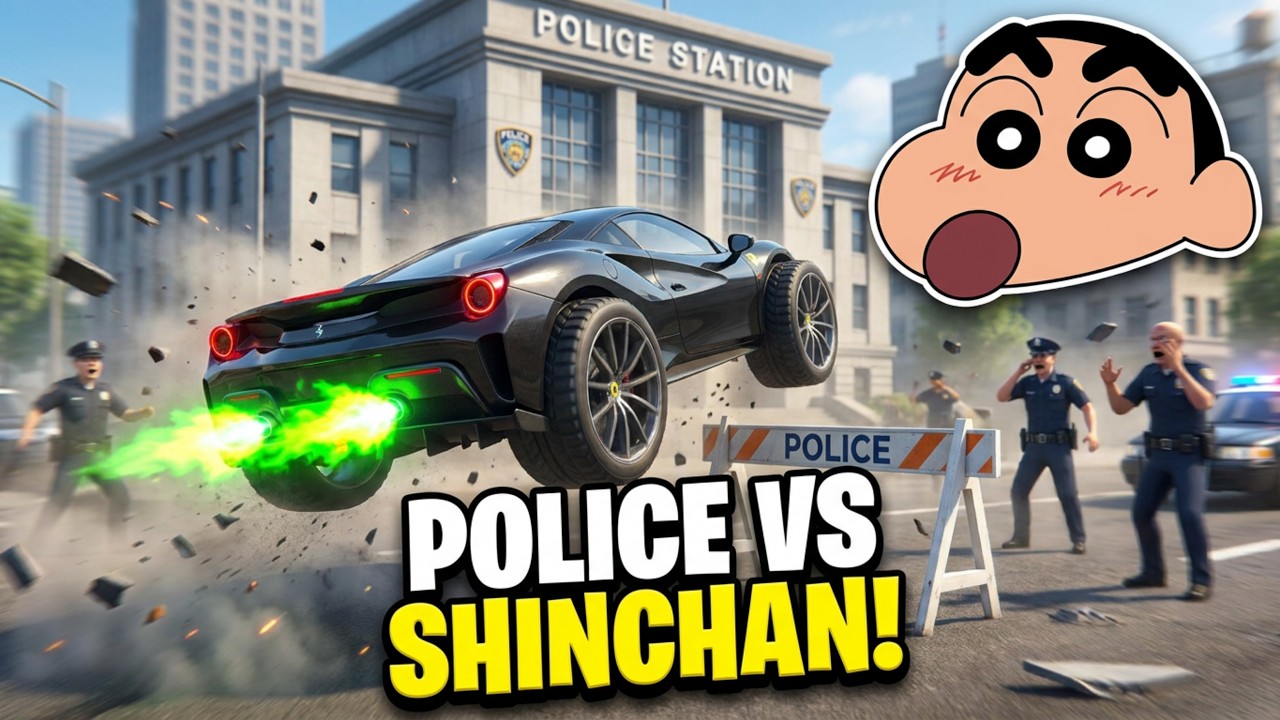 Police Station 🏢👮‍♂️ में Chin Chain की Crazy Entry 😜 Aura Simulator