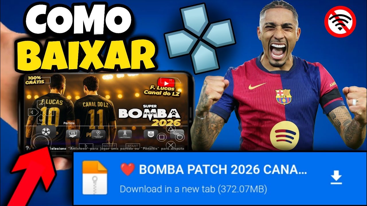 COMO BAIXAR O BOMBA PATCH 2026 NO PPSSPP