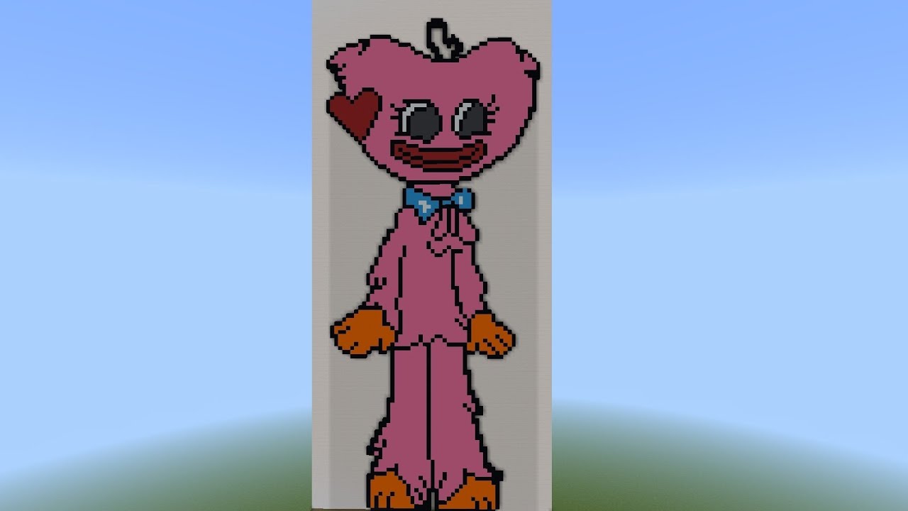 Kissy Missy 💞(HUGGY WUGGY) Pixel Art Minecraft Resim 💃🏼#minecraft #like #aboneol #beğeni #pixel