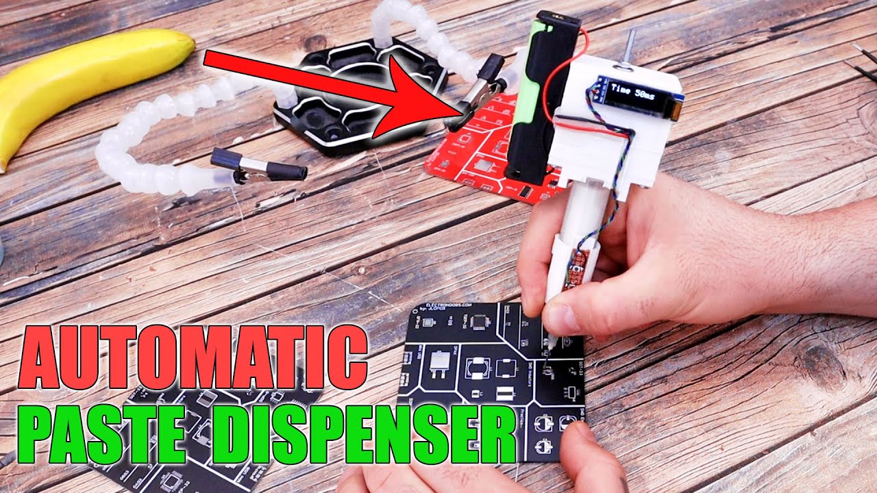 Electronic Solder Paste Dispenser Homemade | 3D PRINTED