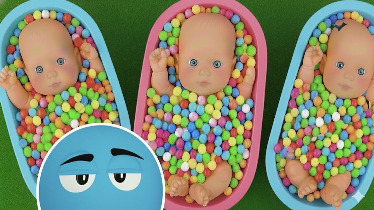 Oddly satisfying Candy & Makeup Mixing ASMR with Baby Shark Slime