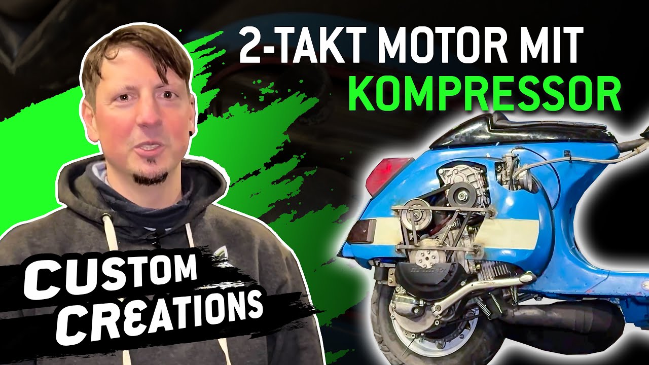 Custom Scooter Creations: 2-Takt Motor PX mit Kompressor von POSCH Performance 🔥