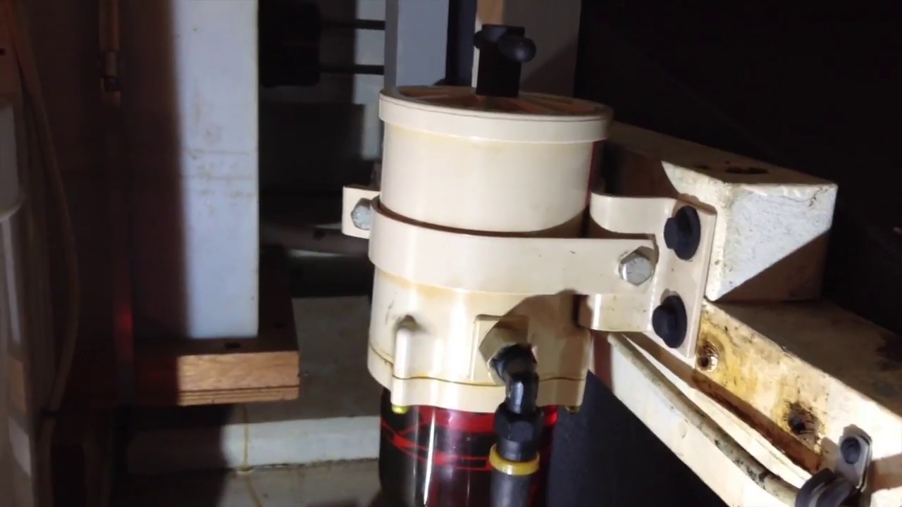 Replacing Racor Primary Fuel Filter on Diesel Engine