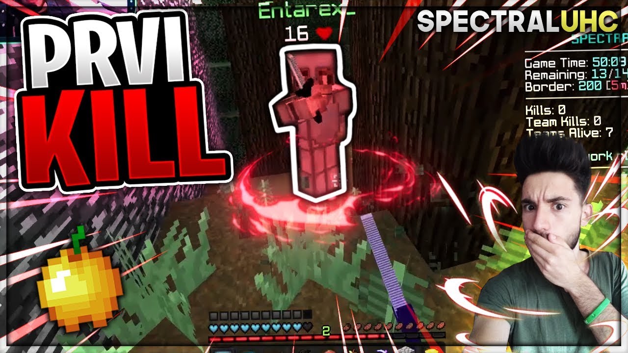 PRVI KILL i MNOGO SMO JAKI! Minecraft SpectralUHC Sezona 13 - Epizoda 2 🔥