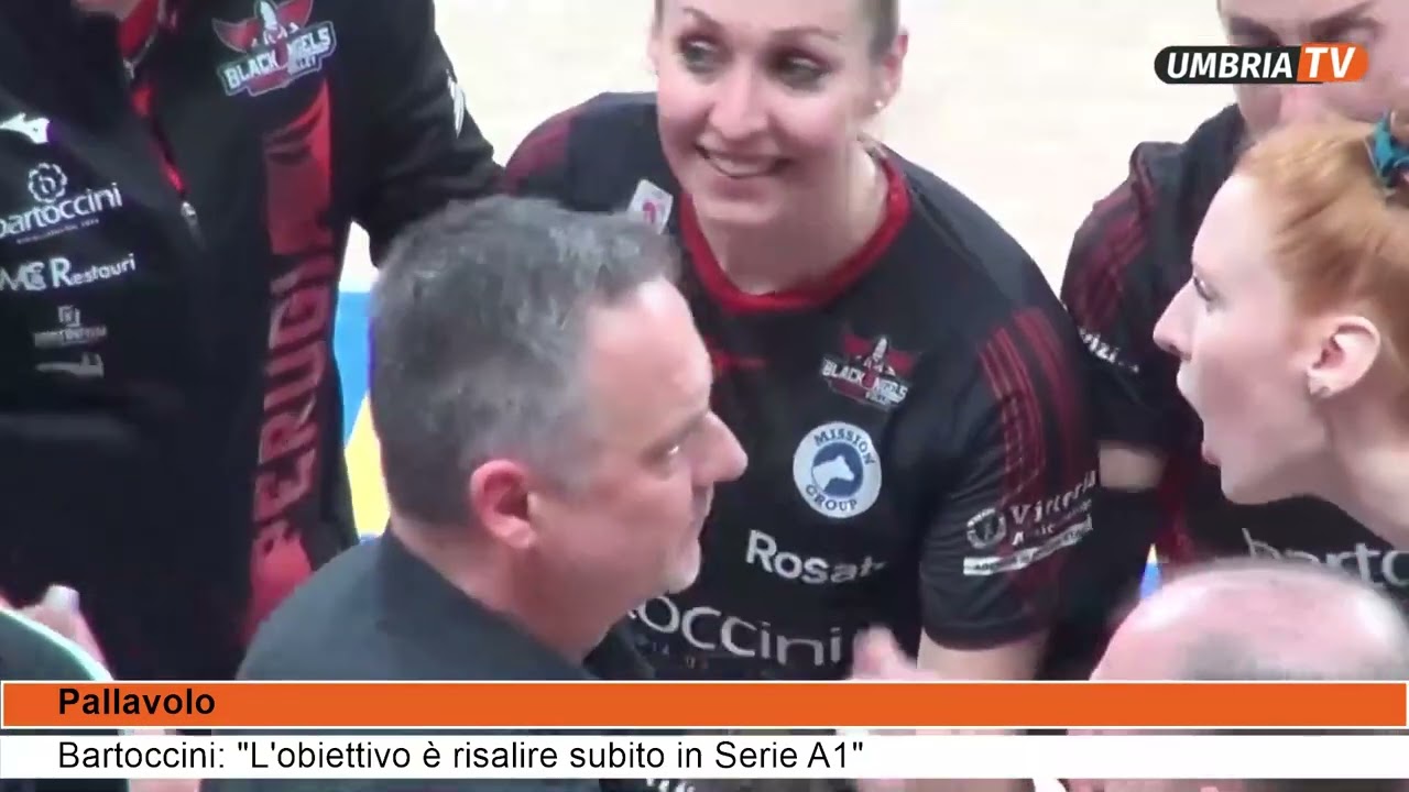 Bartoccini non si nasconde L'obiettivo è risalire subito in A1   Umbria TV