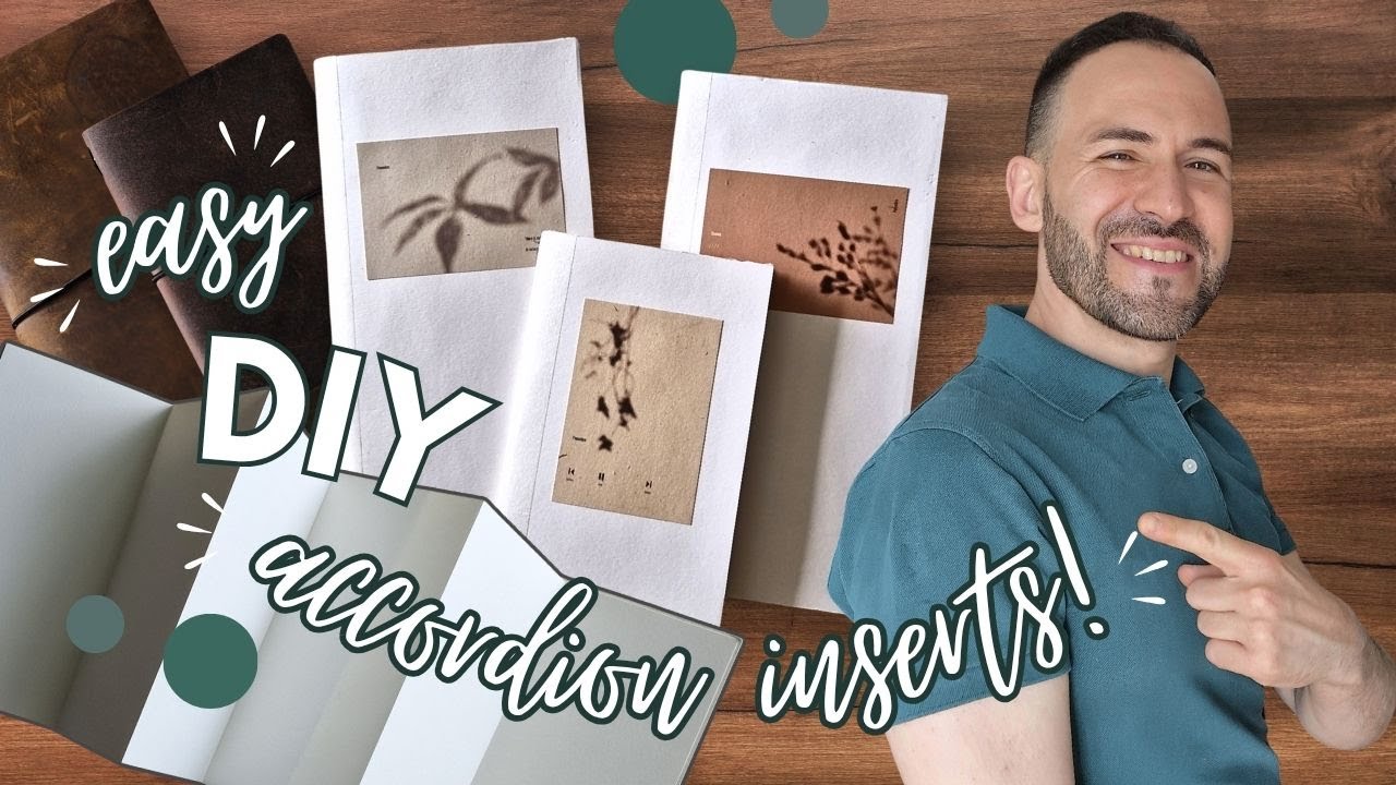 DIY Traveler's Notebook inserts | Watercolour Accordion | Step by Step Tutorial | Build your own