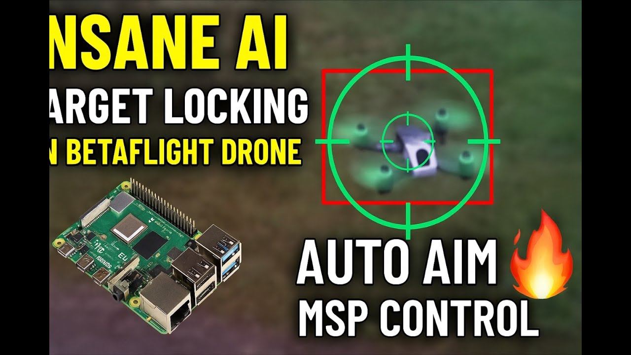 Raspberry Pi 5 Drone Target Locking! 🧠 Auto-Aim on Betaflight via MSP