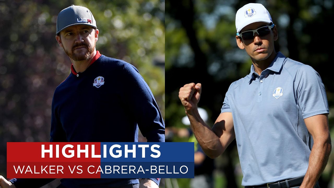 Jimmy Walker vs Rafa Cabrera-Bello | Extended Highlights | 2016 Ryder Cup