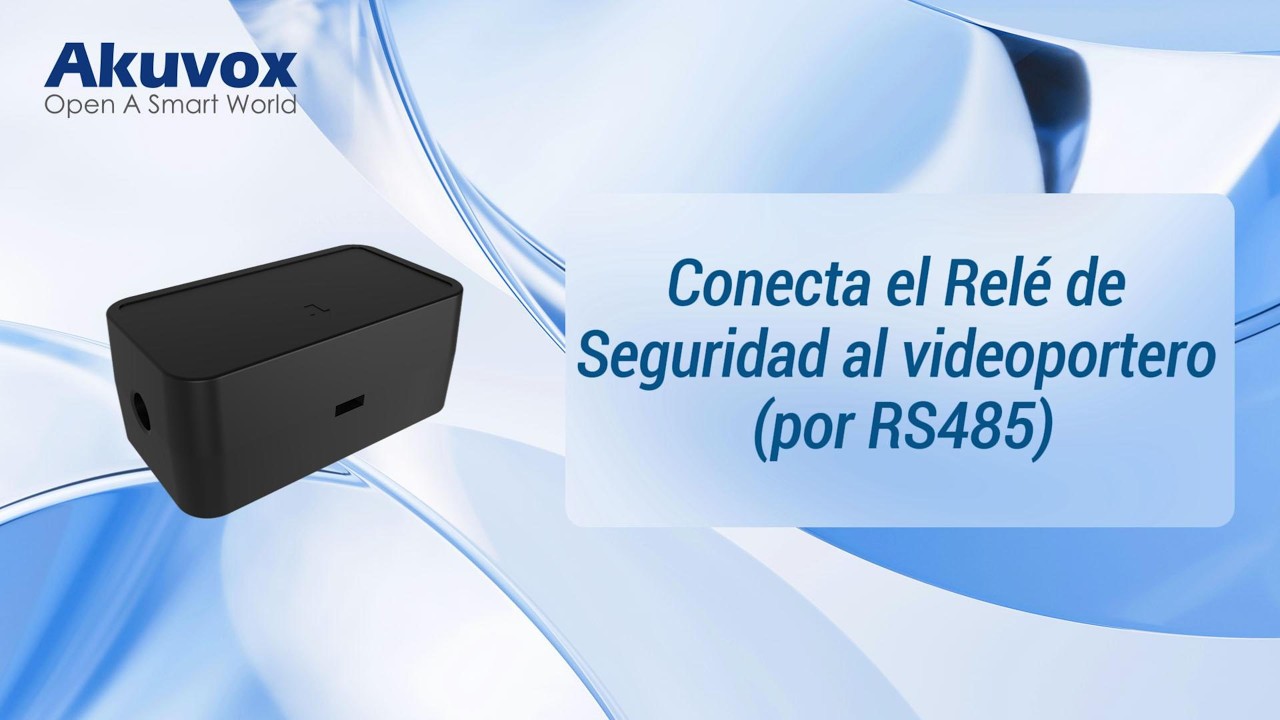 Conecta el Relé de Seguridad al videoportero (por RS485)