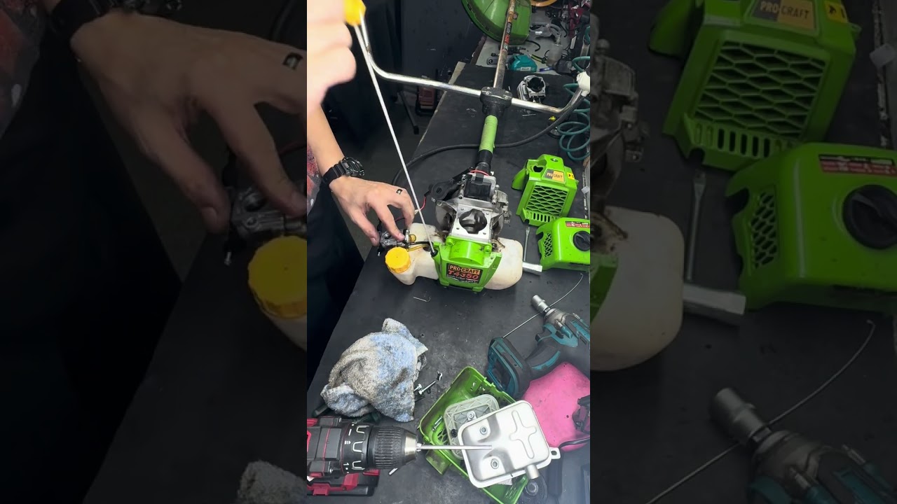 Inlocuire set motor motocoasa!