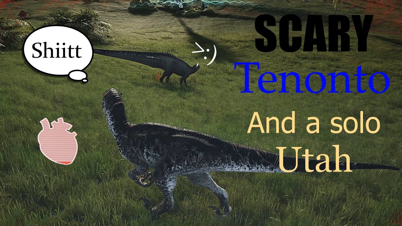 (The Isle Evrima) A 1v1 Of Warriors - Tenonto VS UtahRaptor