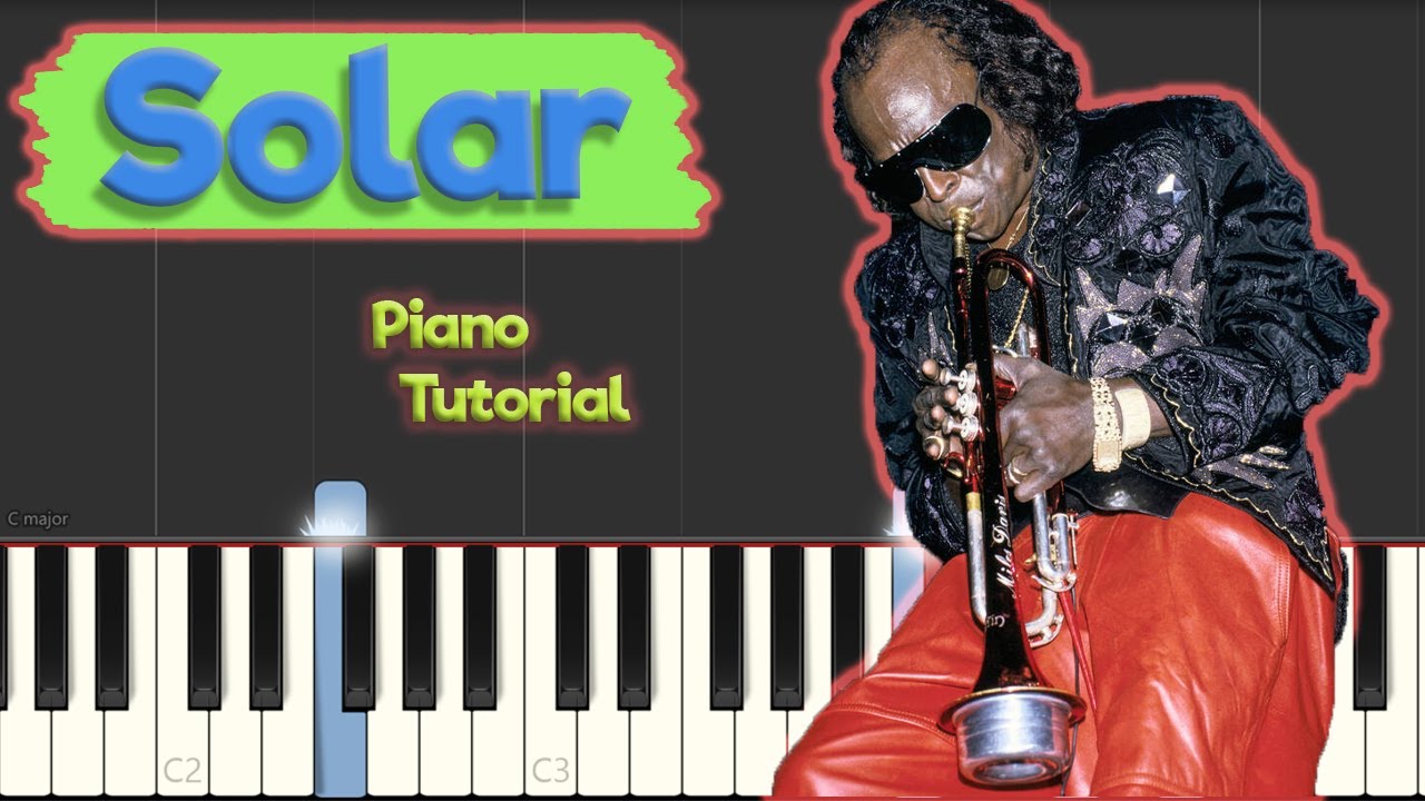 Miles Davis - Solar - Jazz Piano Tutorial (with improvisation MODES tips)