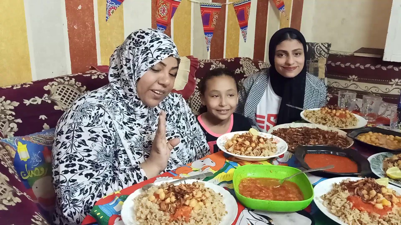 أحلي كشري مصري وأحلي فطار مع اولادي