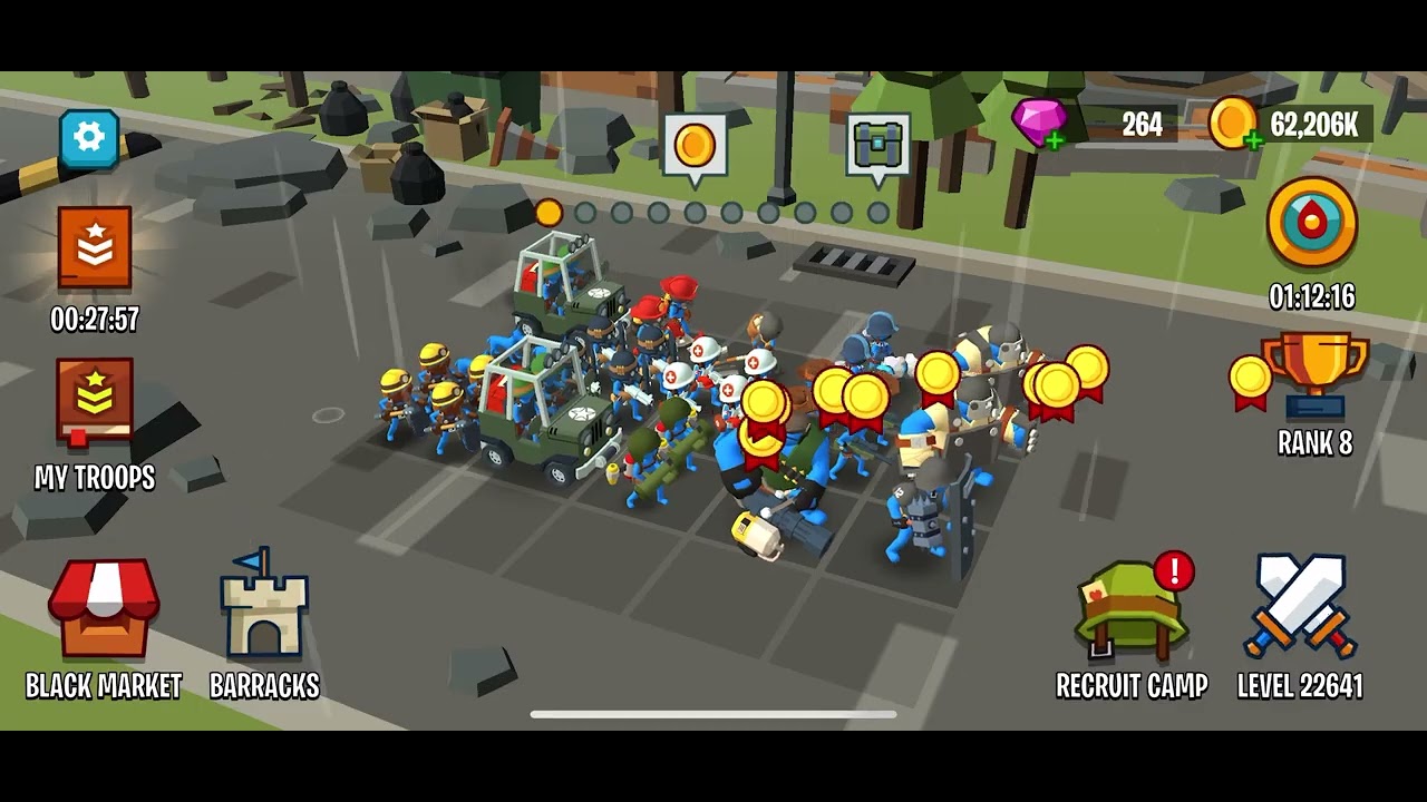 #108 Arena pvp Stick Army World War Strategy