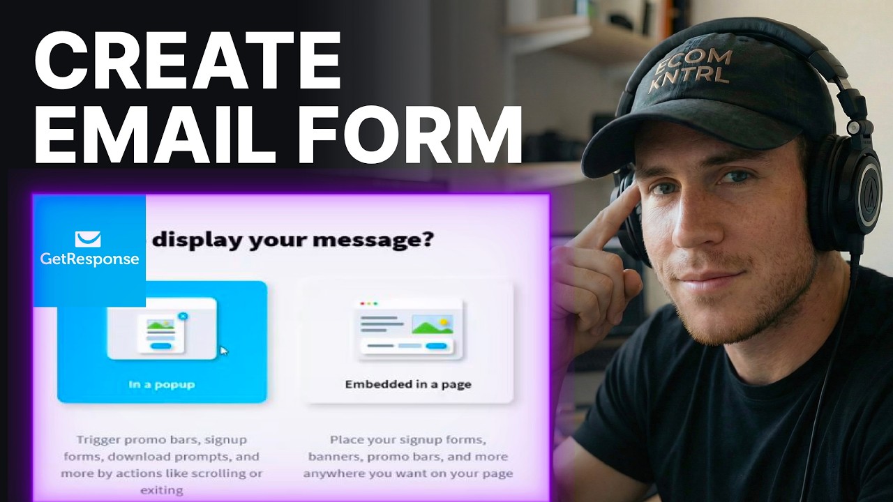How To Make Email Capture Form In GetResponse (2026) | Forms Builder