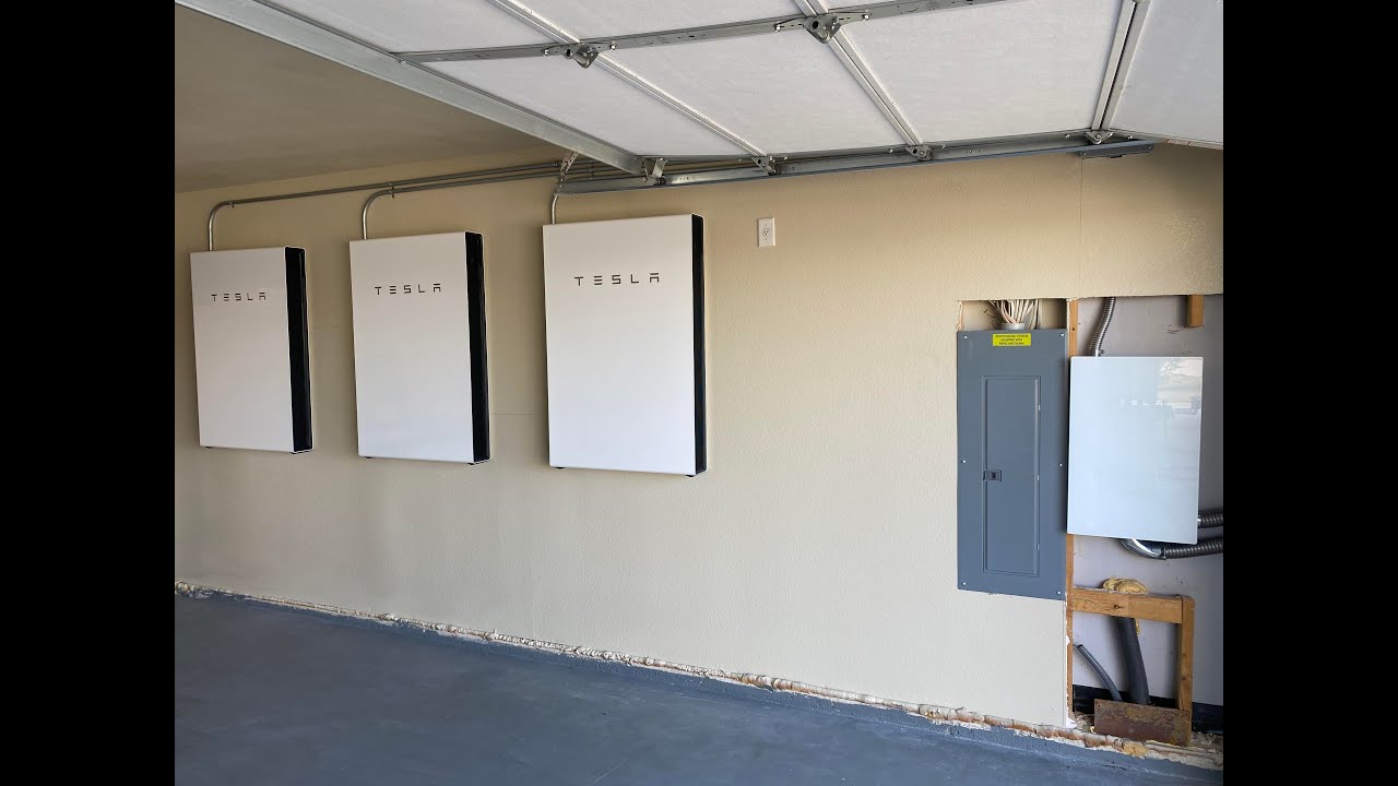 3 Tesla Powerwall Installation (Garage)