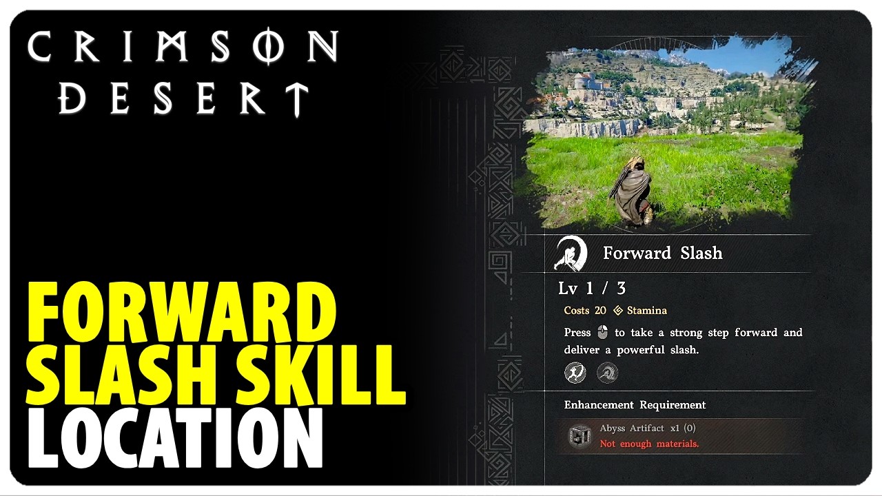 How to Get Forward Slash Skill | Crimson Desert (Location)